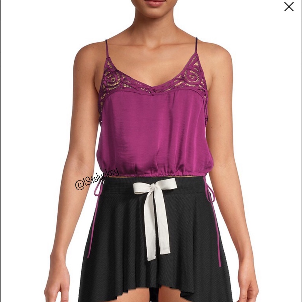 Free People Intimately Blouson Brami Top sz Small